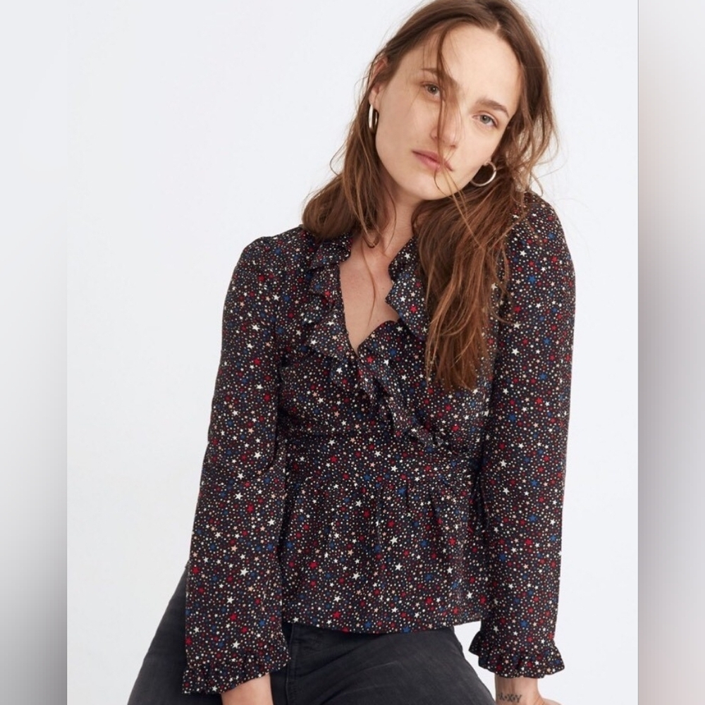 Madewell Star Silk Blouse